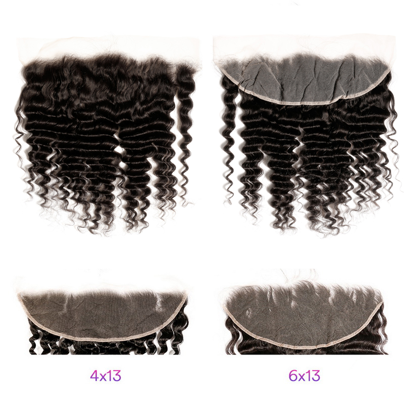 Stema Hair Transparent Lace 13x4 13x6 Deep Wave Frontal Virgin Hair